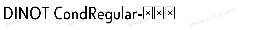 DINOT CondRegular字体转换